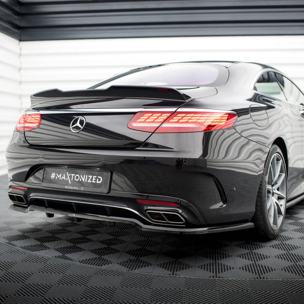 Maxton Design Bakre splitter med vertikala fenor – Mercedes-Benz S Coupe AMG-Line C217 Facelift