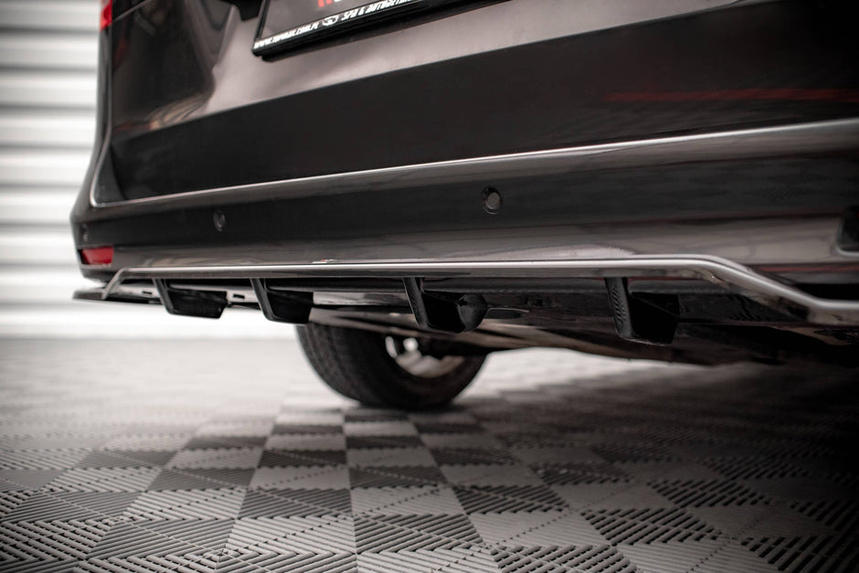 Bakre Splitter (With Vertical Bars) för Mercedes-Benz V-Class AMG-Line W447 Facelift