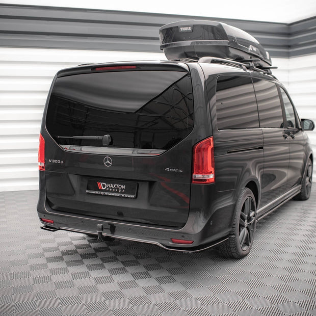 Bakre Splitter (With Vertical Bars) för Mercedes-Benz V-Class AMG-Line W447 Facelift