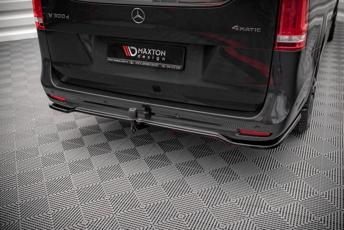 Bakre Splitter (With Vertical Bars) för Mercedes-Benz V-Class AMG-Line W447 Facelift