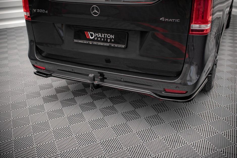 Bakre Splitter (With Vertical Bars) för Mercedes-Benz V-Class AMG-Line W447 Facelift