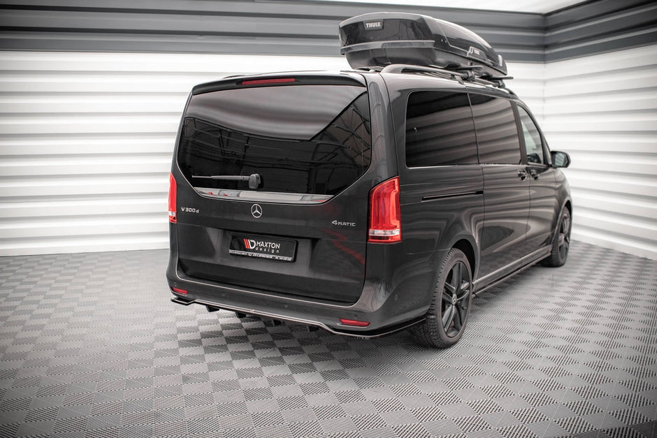 Bakre Splitter (With Vertical Bars) för Mercedes-Benz V-Class AMG-Line W447 Facelift