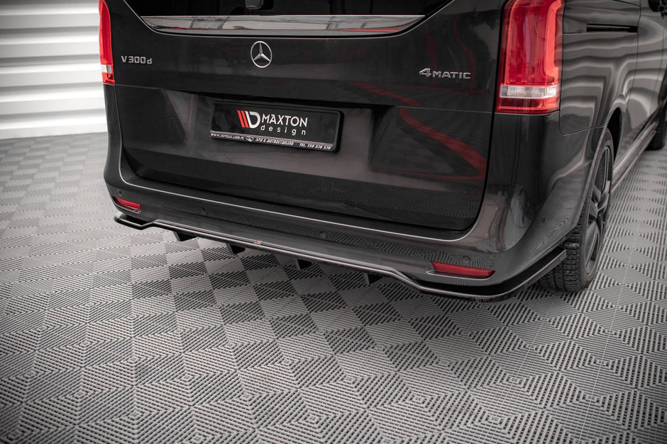 Bakre Splitter (With Vertical Bars) för Mercedes-Benz V-Class AMG-Line W447 Facelift
