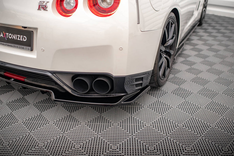 Bakre Splitter (With Vertical Bars) för Nissan GTR R35 Facelift