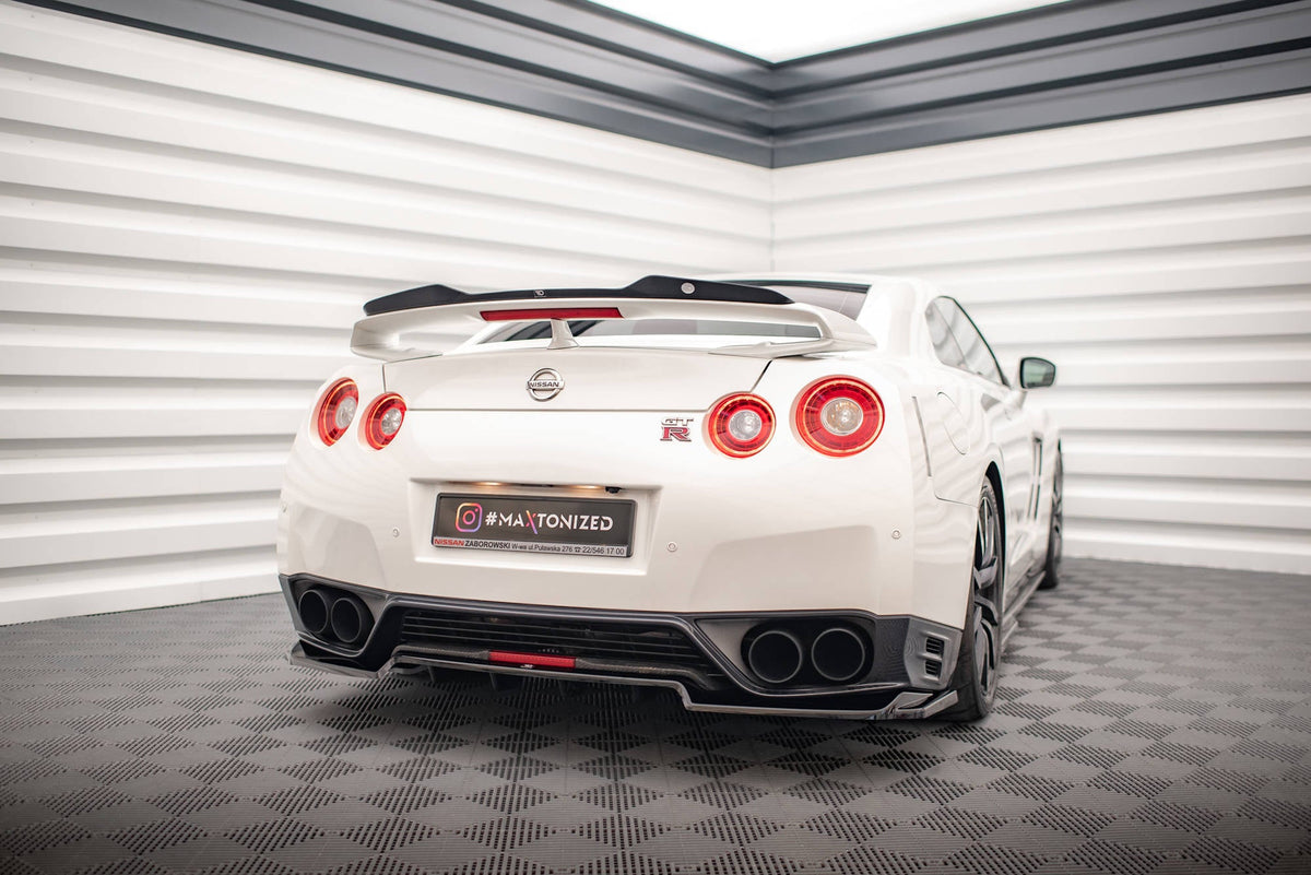 Bakre Splitter (With Vertical Bars) för Nissan GTR R35 Facelift