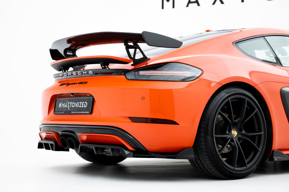 Bakre Splitter (With Vertical Bars) för Porsche 718 Cayman GTS 982c