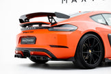 Bakre Splitter (With Vertical Bars) för Porsche 718 Cayman GTS 982c