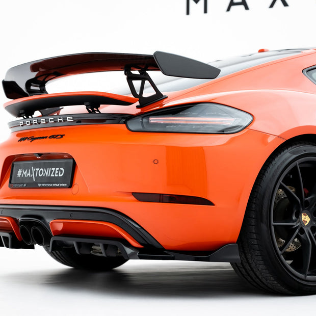 Bakre Splitter (With Vertical Bars) för Porsche 718 Cayman GTS 982c