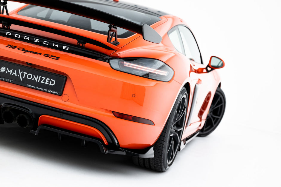 Bakre Splitter (With Vertical Bars) för Porsche 718 Cayman GTS 982c
