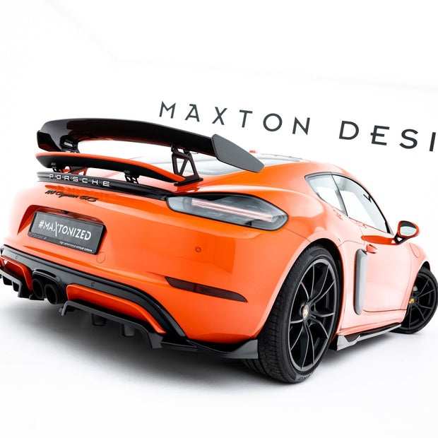 Bakre Splitter (With Vertical Bars) för Porsche 718 Cayman GTS 982c