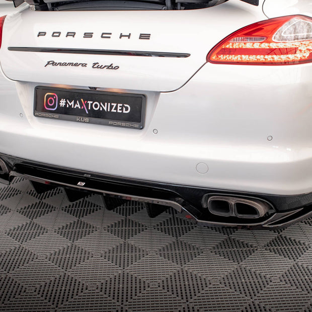 Bakre Splitter (With Vertical Bars) för Porsche Panamera Turbo 970