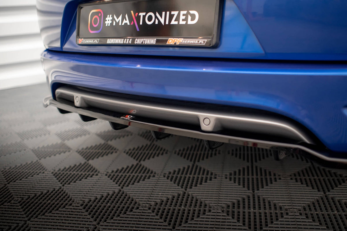 Bakre Splitter (With Vertical Bars) för Renault Megane GT Line Grandtour Mk3 Facelift