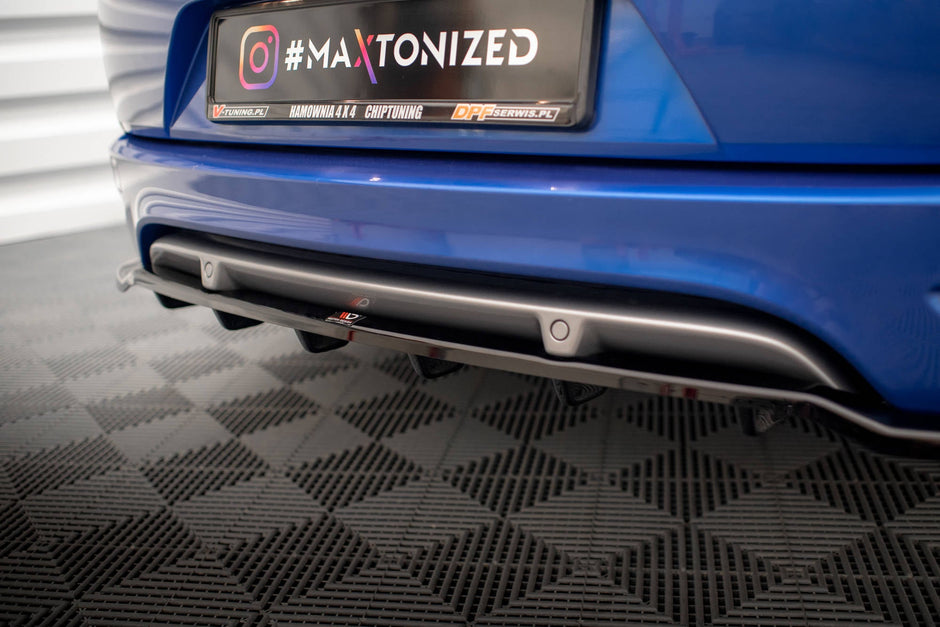 Bakre Splitter (With Vertical Bars) för Renault Megane GT Line Grandtour Mk3 Facelift