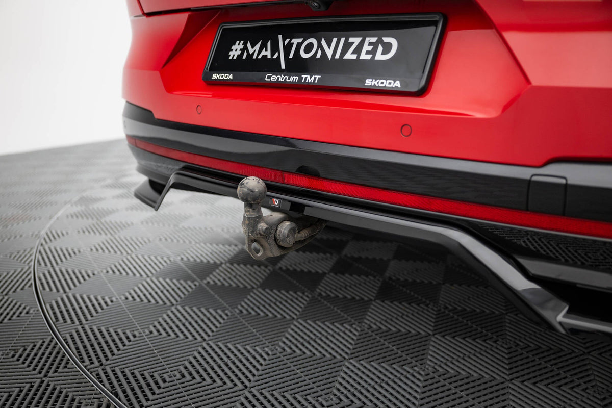 Bakre Splitter (With Vertical Bars) för Skoda Enyaq Coupe iV RS
