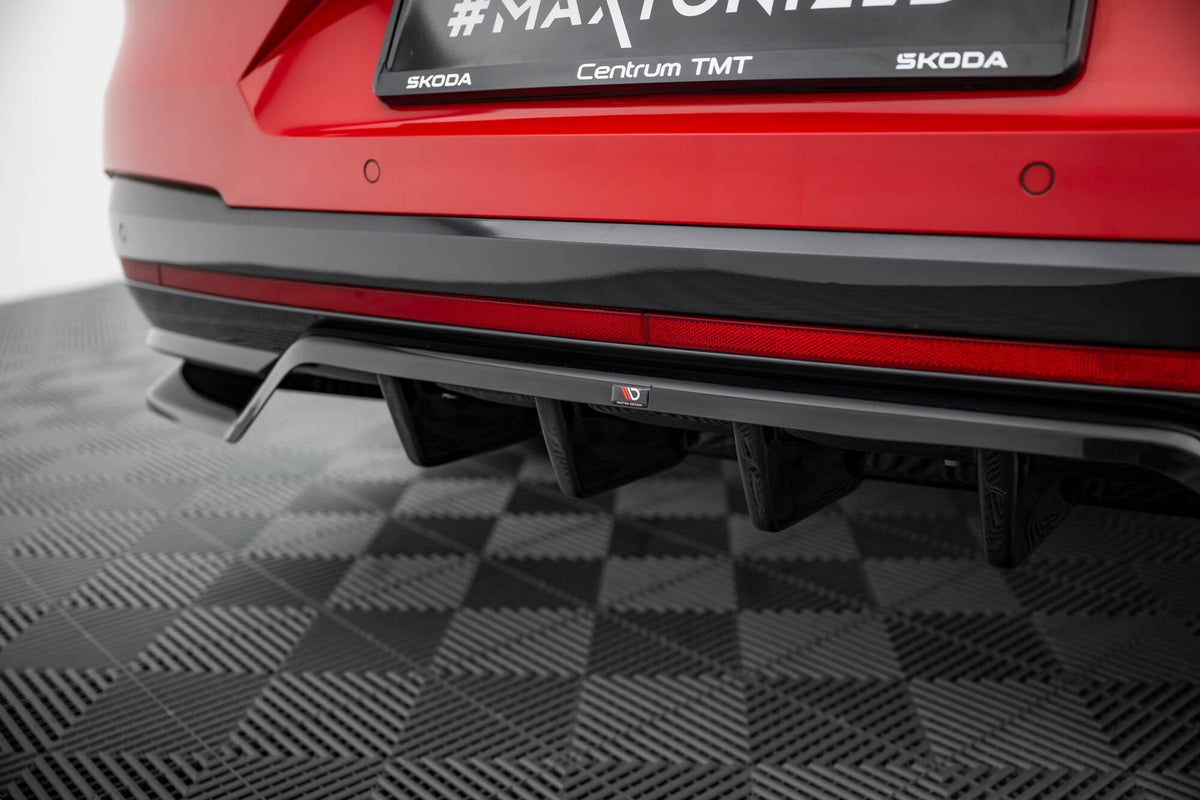 Bakre Splitter (With Vertical Bars) för Skoda Enyaq Coupe iV RS