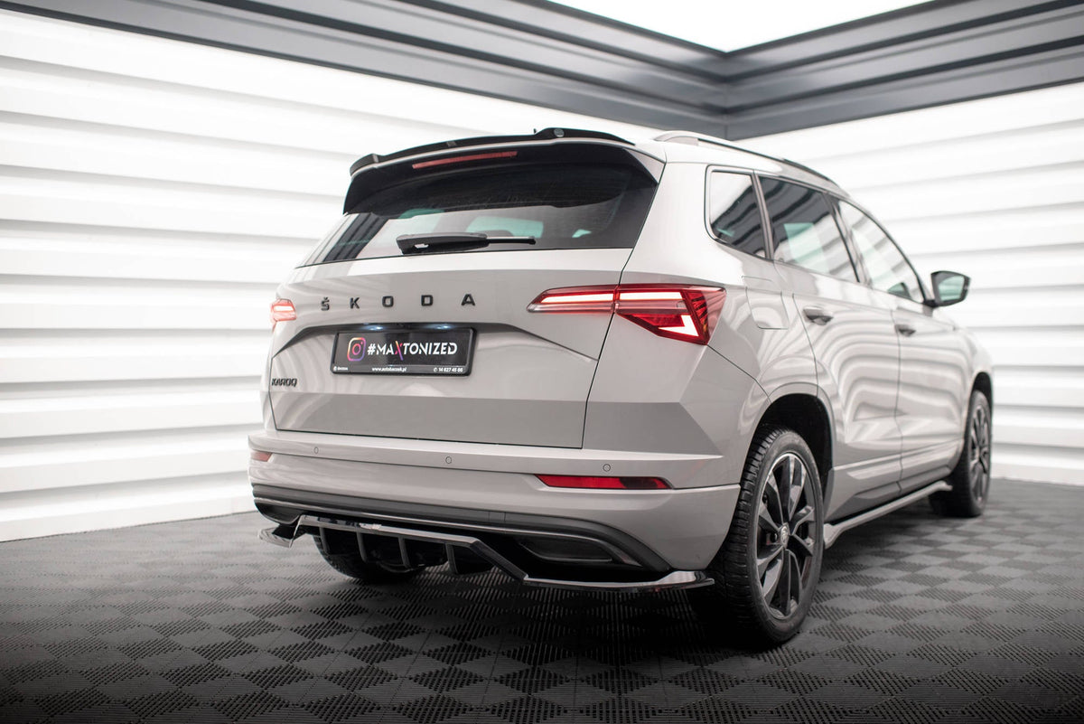 Bakre Splitter (With Vertical Bars) för Skoda Karoq Sportline Mk1 Facelift