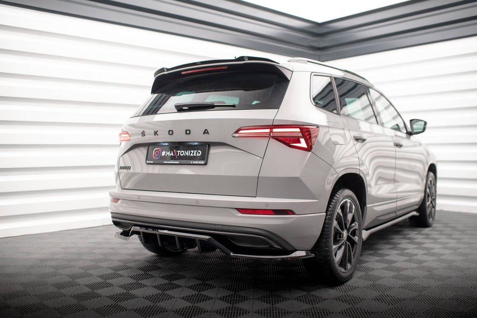 Bakre Splitter (With Vertical Bars) för Skoda Karoq Sportline Mk1 Facelift