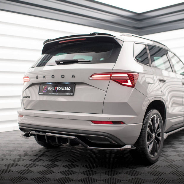 Bakre Splitter (With Vertical Bars) för Skoda Karoq Sportline Mk1 Facelift