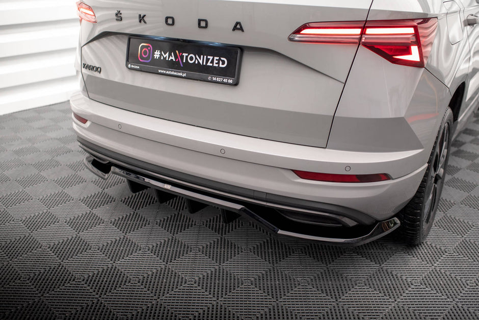 Bakre Splitter (With Vertical Bars) för Skoda Karoq Sportline Mk1 Facelift