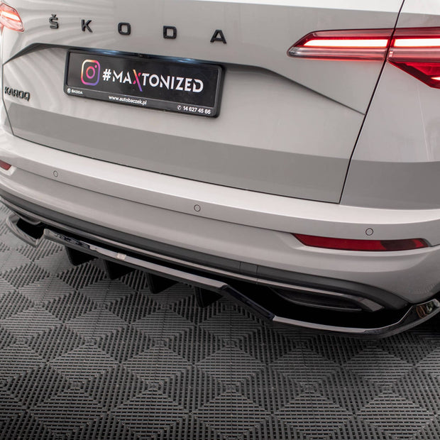 Bakre Splitter (With Vertical Bars) för Skoda Karoq Sportline Mk1 Facelift
