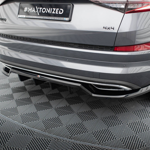 Bakre Splitter (With Vertical Bars) för Skoda Kodiaq Sportline Mk1 / Mk1 Facelift
