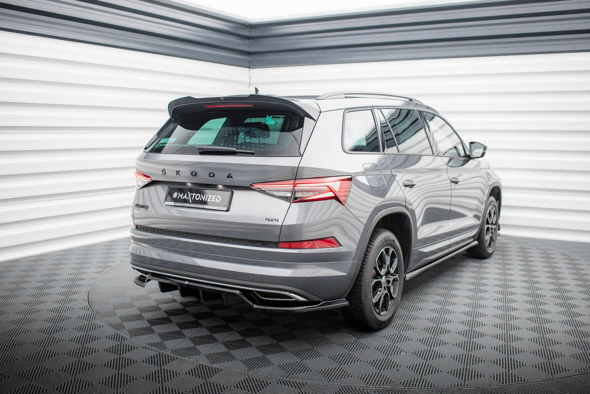 Bakre Splitter (With Vertical Bars) för Skoda Kodiaq Sportline Mk1 / Mk1 Facelift