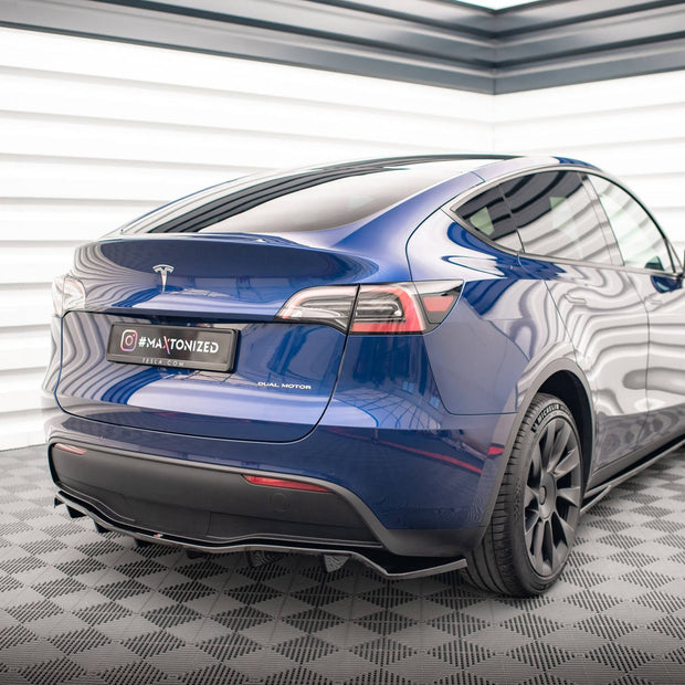 Bakre Splitter (With Vertical Bars) för Tesla Model Y