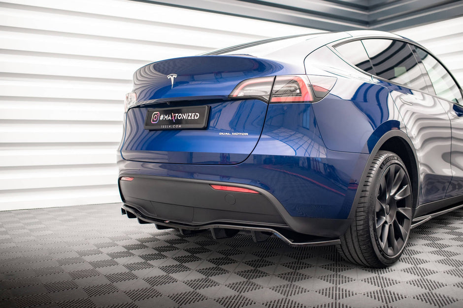 Bakre Splitter (With Vertical Bars) för Tesla Model Y