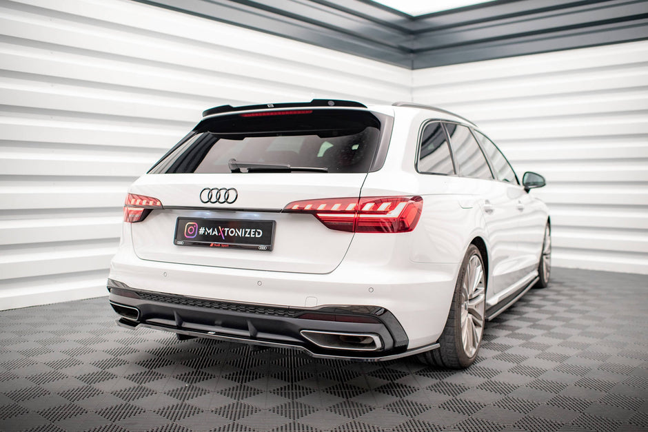 Bakre Splitter (With Vertical Bars) V.1 för Audi A4 S-Line B9 Facelift