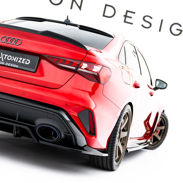 Bakre Splitter (With Vertical Bars) V.1 för Audi RS3 Sedan 8Y Facelift