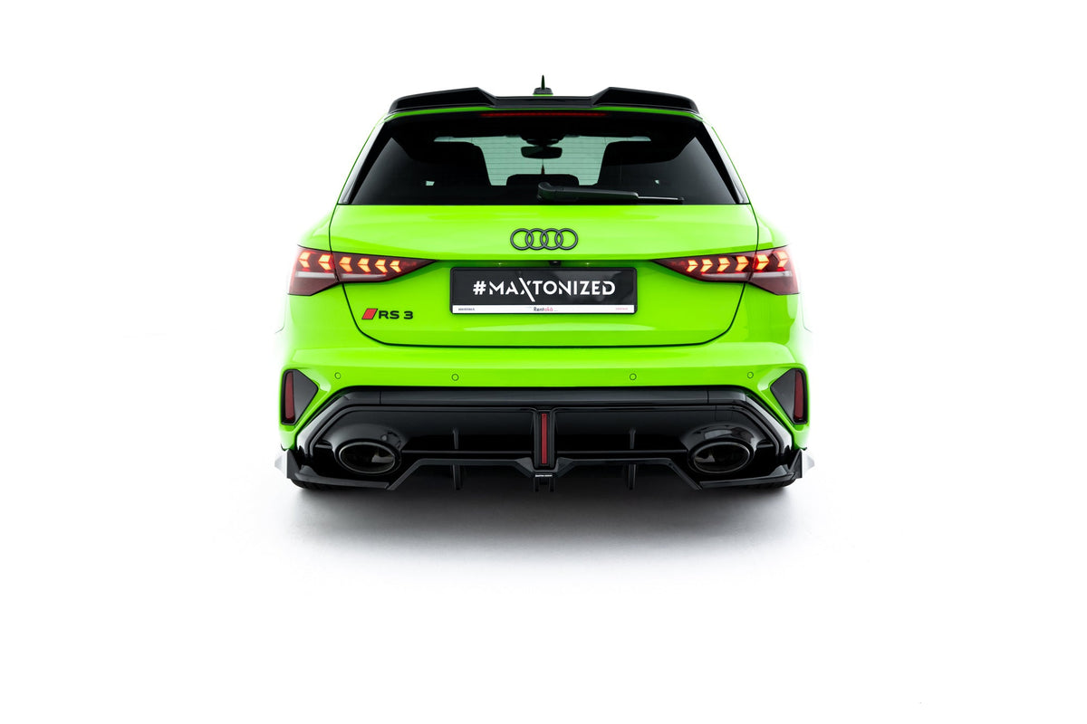 Bakre Splitter (With Vertical Bars) V.1 för Audi RS3 Sportback 8Y Facelift