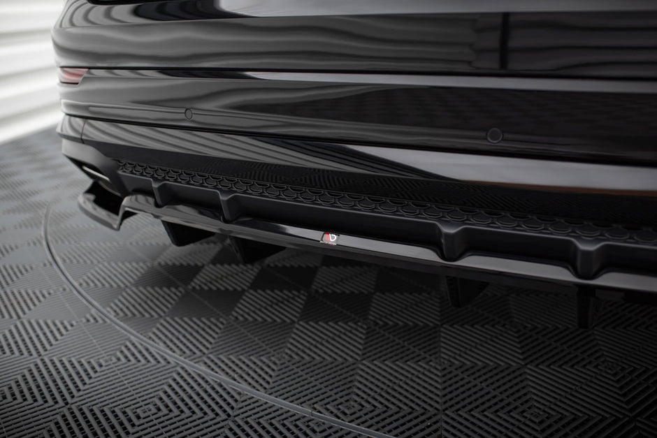 Bakre Splitter (With Vertical Bars) V.1 för Audi SQ8 / Q8 S-Line Mk1 Facelift