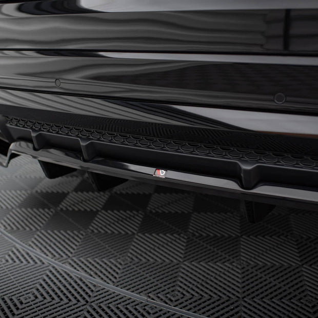 Bakre Splitter (With Vertical Bars) V.1 för Audi SQ8 / Q8 S-Line Mk1 Facelift