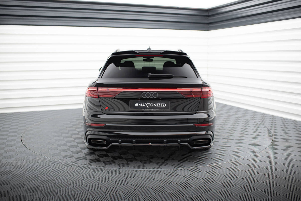 Bakre Splitter (With Vertical Bars) V.1 för Audi SQ8 / Q8 S-Line Mk1 Facelift