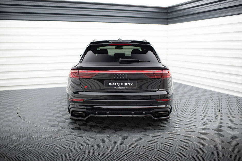 Bakre Splitter (With Vertical Bars) V.1 för Audi SQ8 / Q8 S-Line Mk1 Facelift