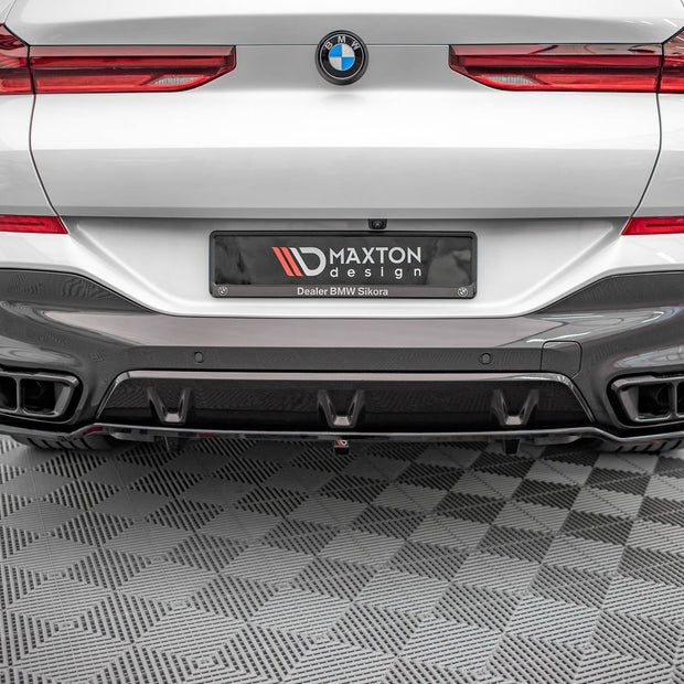Bakre Splitter (With Vertical Bars) V.1 för BMW X6 M-Pack G06