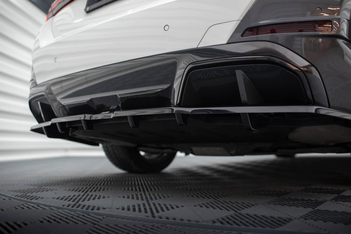 Bakre Splitter (With Vertical Bars) V.1 för BMW i4 M-Pack G26