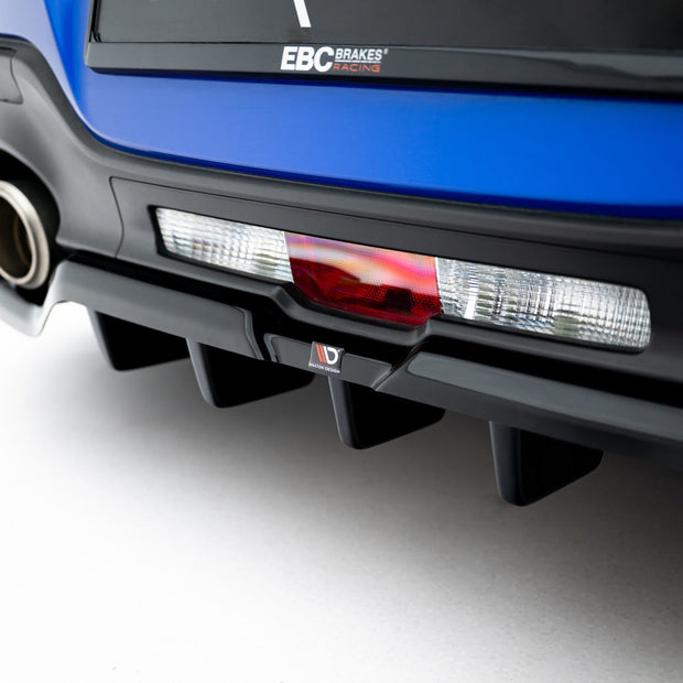 Bakre Splitter (With Vertical Bars) V.1 + Flaps för Subaru BRZ Mk2