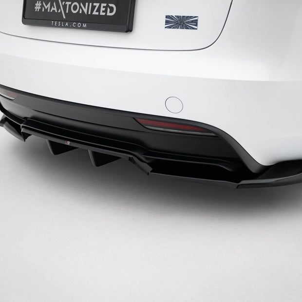 Bakre Splitter (With Vertical Bars) V.1 för Tesla Model 3 Performance Mk1 Facelift