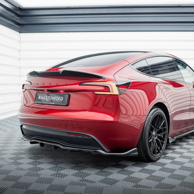 Bakre Splitter (With Vertical Bars) V.1 för Tesla Model 3 Project Highland(Facelift)