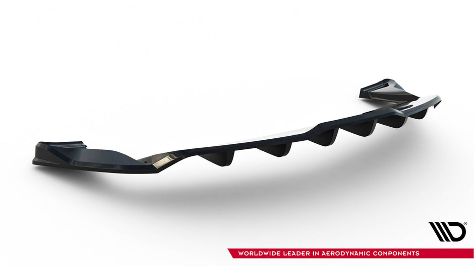 Bakre Splitter (With Vertical Bars) V.1 för Tesla Model S Plaid Mk1 Facelift