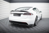 Bakre Splitter (With Vertical Bars) V.1 för Tesla Model S Plaid Mk1 Facelift
