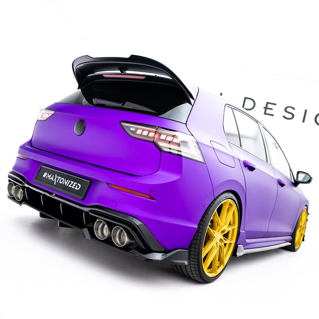 Bakre Splitter (With Vertical Bars) V.1 för Volkswagen Golf R Hatchback Mk8 / Mk8 Facelift
