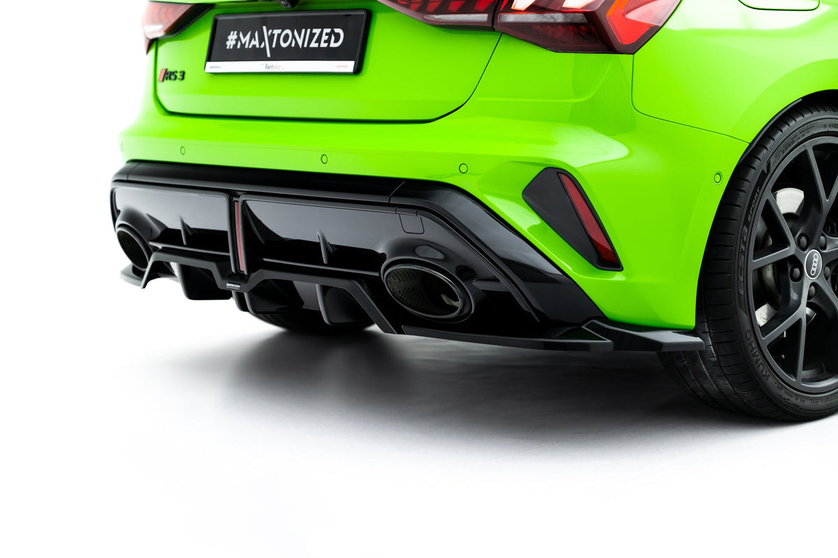 Bakre Splitter (With Vertical Bars) V.2 för Audi RS3 Sportback 8Y Facelift