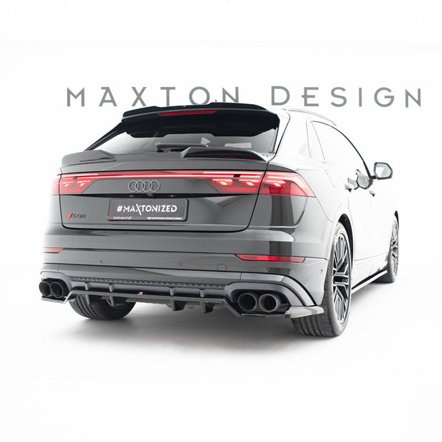 Bakre Splitter (With Vertical Bars) V.2 för Audi SQ8 / Q8 S-Line Mk1 Facelift