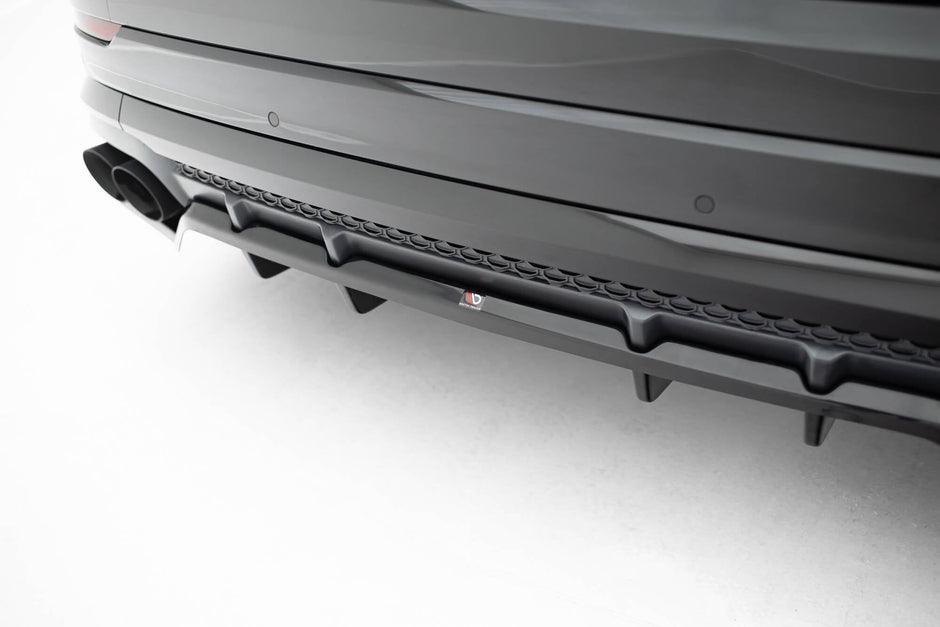 Bakre Splitter (With Vertical Bars) V.2 för Audi SQ8 / Q8 S-Line Mk1 Facelift