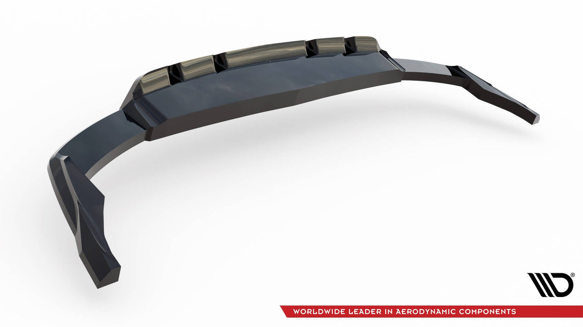 Bakre Splitter (With Vertical Bars) V.2 för Audi SQ8 / Q8 S-Line Mk1 Facelift