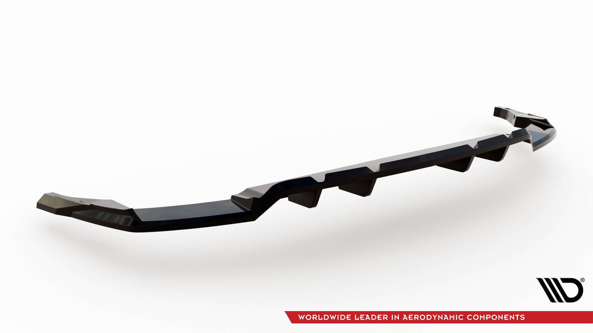 Bakre Splitter (With Vertical Bars) V.2 för Audi SQ8 / Q8 S-Line Mk1 Facelift