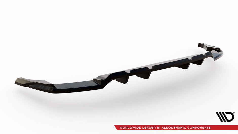 Bakre Splitter (With Vertical Bars) V.2 för Audi SQ8 / Q8 S-Line Mk1 Facelift
