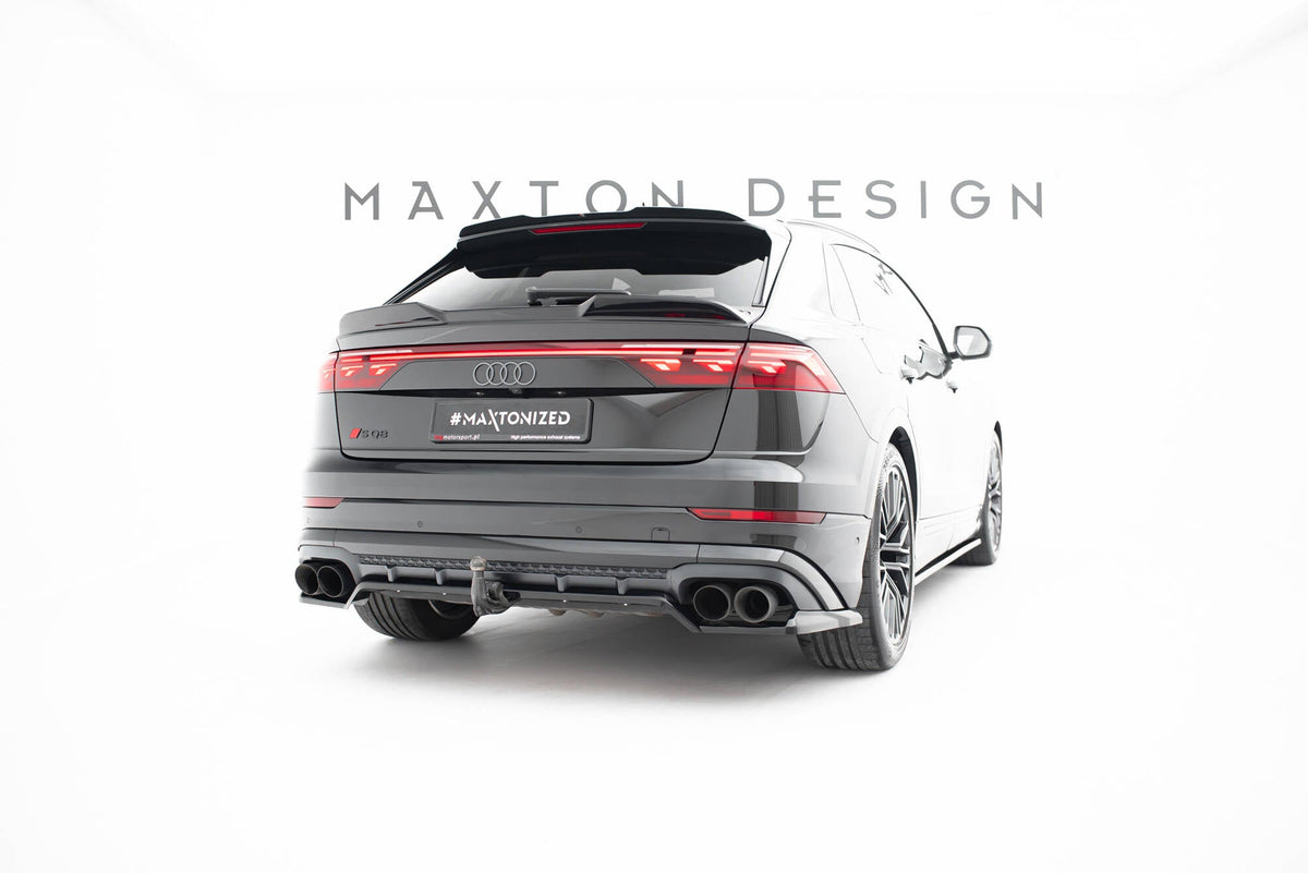 Bakre Splitter (With Vertical Bars) V.2 för Audi SQ8 / Q8 S-Line Mk1 Facelift